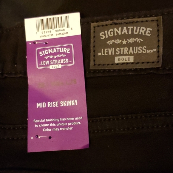 Signature Levi Strauss Gold Mid-Rise Skinny Size W26 L29 Size 2S - Picture 9 of 11